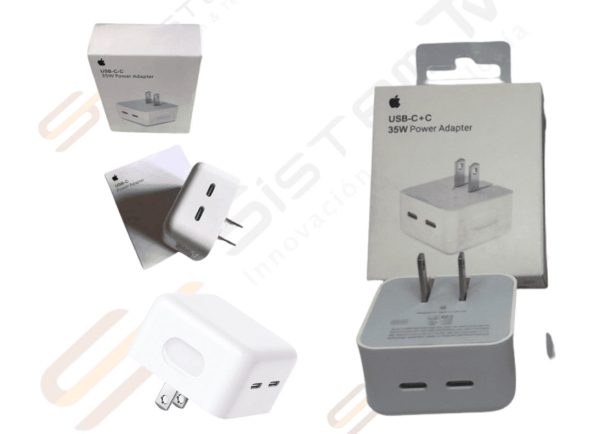 Adaptador de poder usb-c+c 35w Power