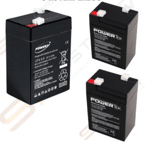 Batería seca recargable 6 voltios 54.5 amperios