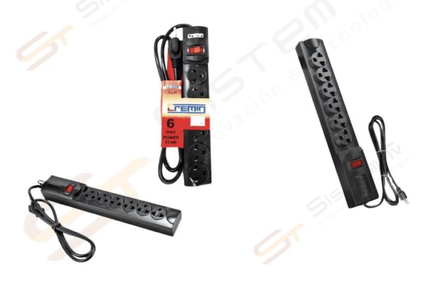 Regulador Cortapicos Cremio 6 Tomas Power