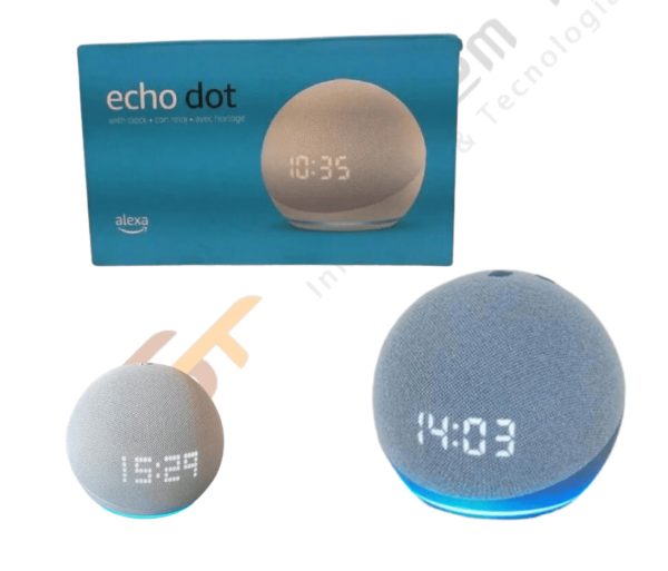 Parlante inteligente Alexa Echo Dot 5ta generación con reloj