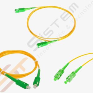 Patch cord fibra optica sc-apc monomodo 1 mts 9-125um 3.0mm